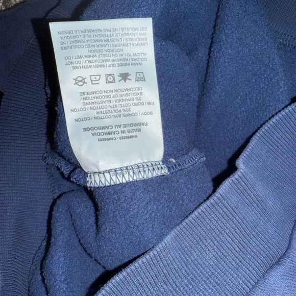 Kids Nike Blue Logo Hoodie Sweatshirt Size S - Picture 5 of 6